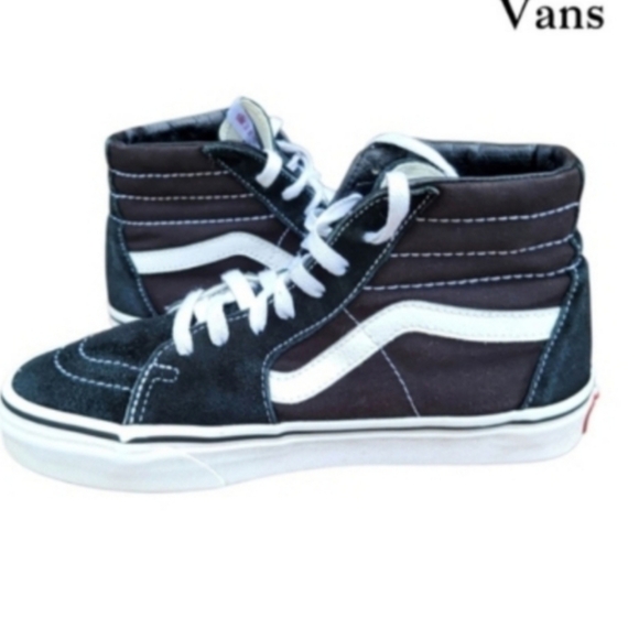 Vans Hi Top Skate Skateboard Old Skool Black Athletic Sneaker Women 7.5 Men 6 - Picture 4 of 11